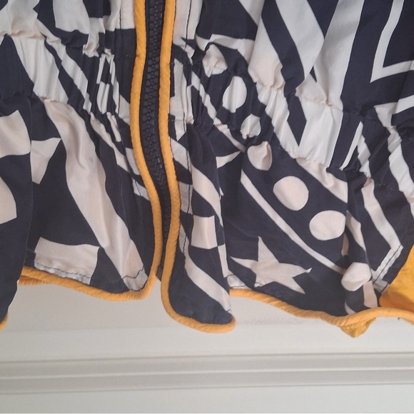 Vintage Yellow and Black silk Women's Bomber Jacket retro - Picture 5 of 10